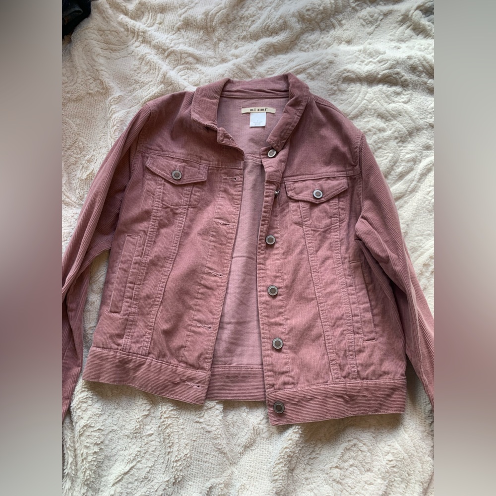 Mi Ami light pink corduroy jacket